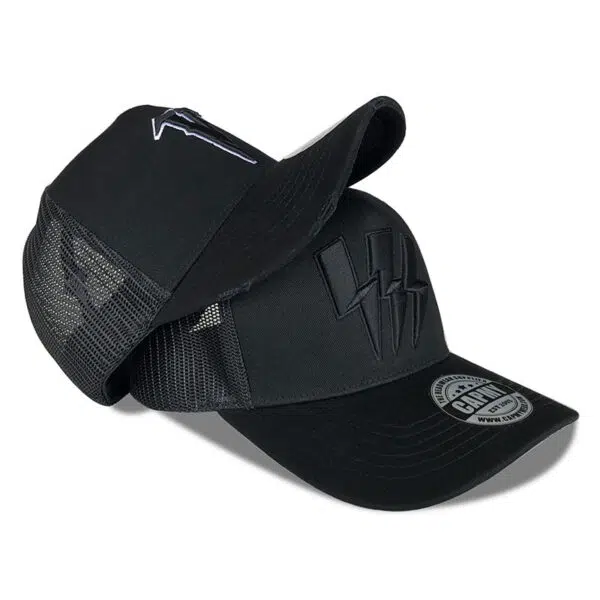 Custom Design Vintage Embroidery Logo Mesh Cap - Image 4