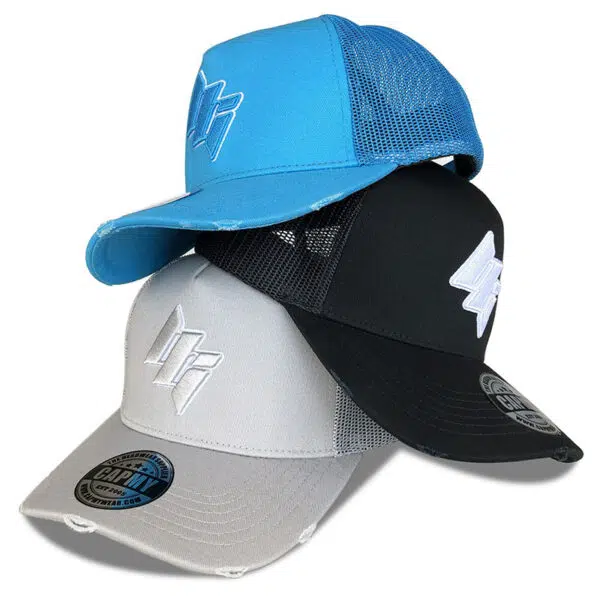 Custom Design Vintage Embroidery Logo Mesh Cap - Image 7