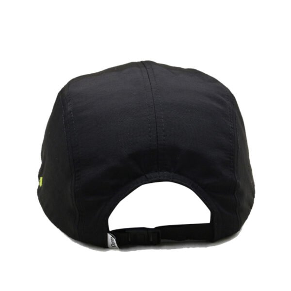 Nylon Black 5 Panel Cap