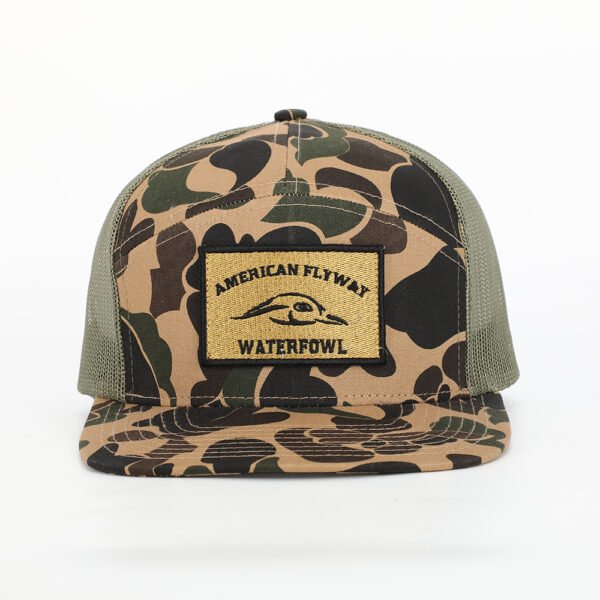 Wholesale 7 Panel Cotton Twill Embroidery Logo Mesh Snapback Cap - Image 5