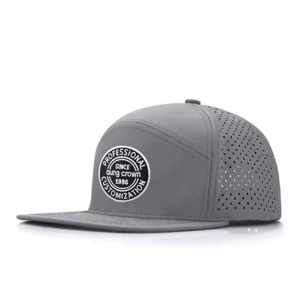 Custom Woven Label Logo 6 Panel Waterproof Snapback Hat