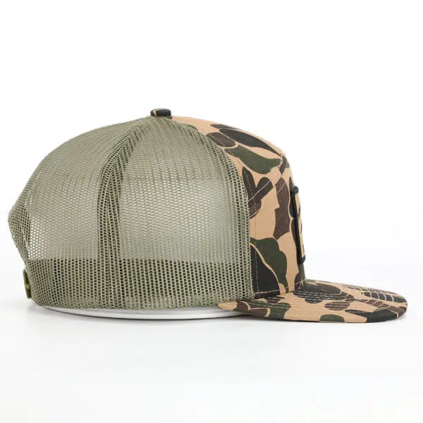 Wholesale 7 Panel Cotton Twill Embroidery Logo Mesh Snapback Cap - Image 7