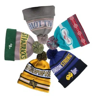 Custom  Acrylic Winter Hat With Pom Pom And Embroidery Logo