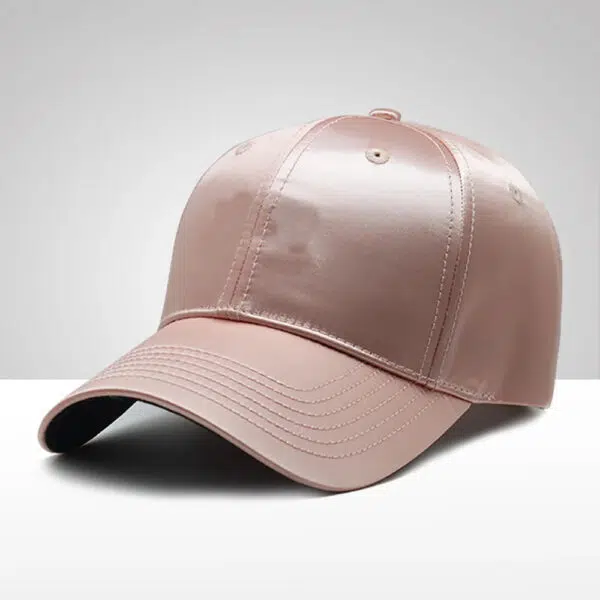 Customized Men's Satin Fabric Fitted Baseball Caps With Embroidery Logo - Image 6