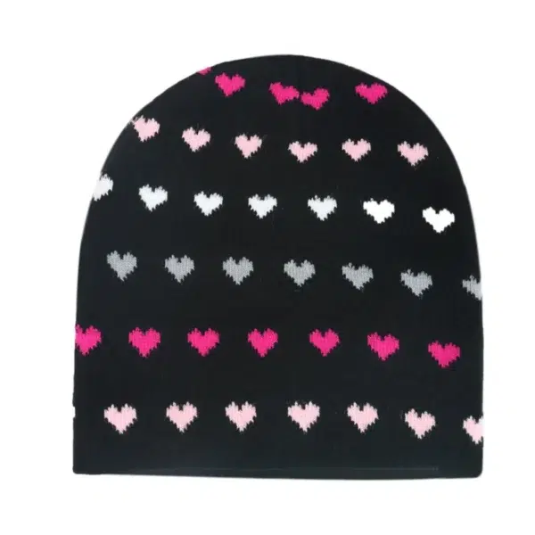 Customized Jacquard Logo Knitted Earflap Beanie Hat - Image 6