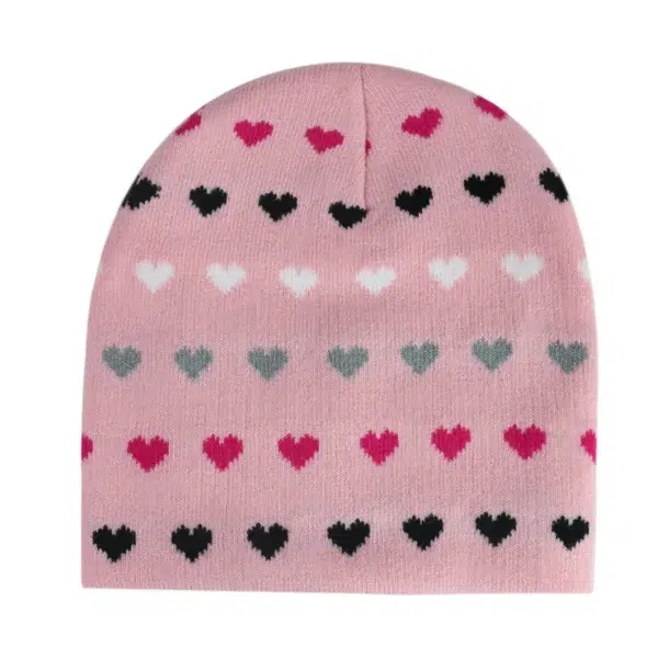 Customized Jacquard Logo Knitted Earflap Beanie Hat - Image 2