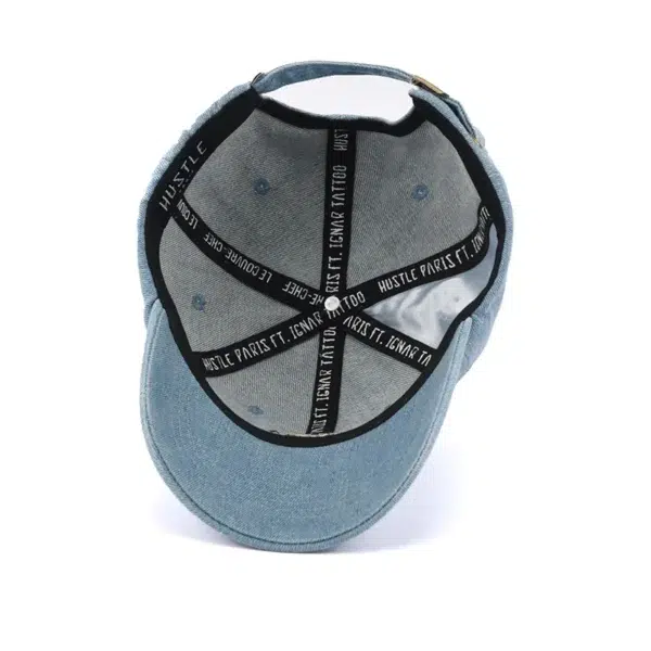 Custom Embroidery Logo Vintage Denim Jean Dad Hats - Image 4