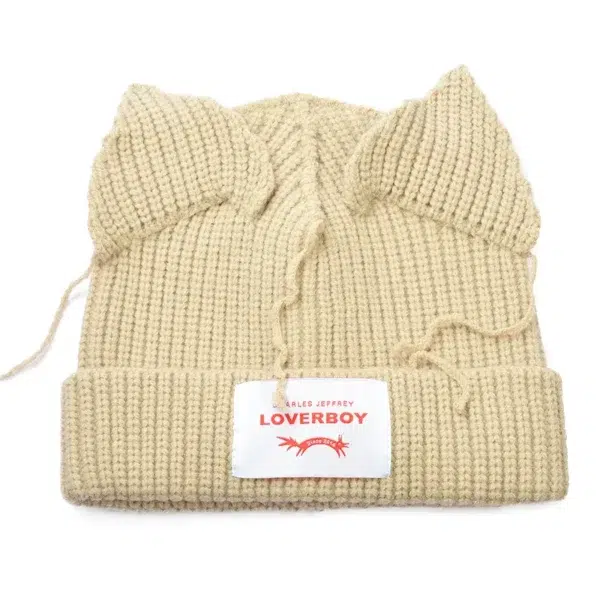 Y2K Style Cat Ear Cute Skull Beanie - Image 6