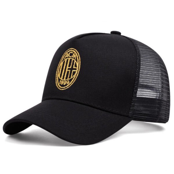 5-Panel  Soccer Team Mesh Hat With Custom 3D Embroidery Logo - Image 3