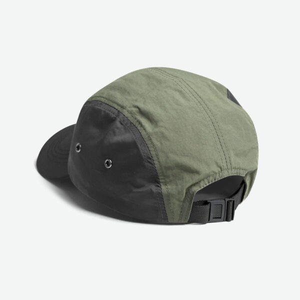 Custom Curved Brim Contrast Color Waterproof 5 Panel Camp Cap - Image 3