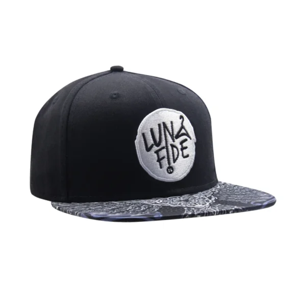 Custom Embroidery Logo 6 Panel Flat Brim Snapback Cap - Image 5