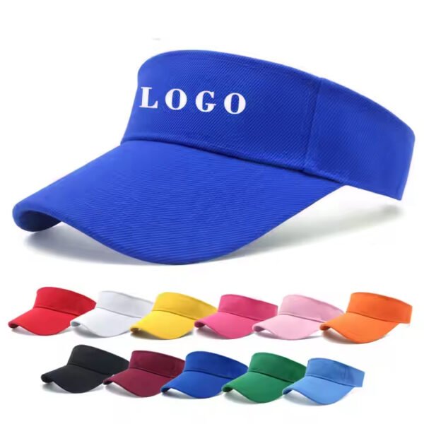 Custom Embroidery Printed Logo Outdoor Adjustable Quick Fast Dry Visor - Image 5