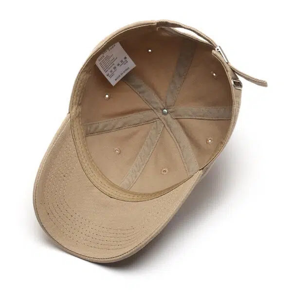 Custom Embroidery Logo 6 Panel Blank Fitted Baseball Cap - Image 4
