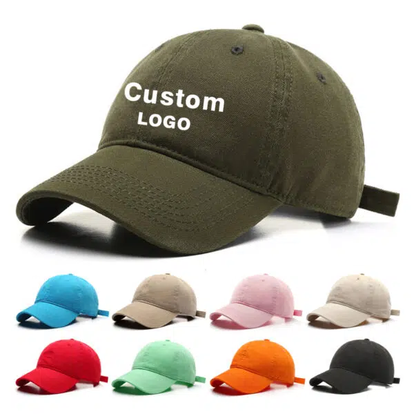 Custom Embroidery Logo 6 Panel Blank Fitted Baseball Cap - Image 6
