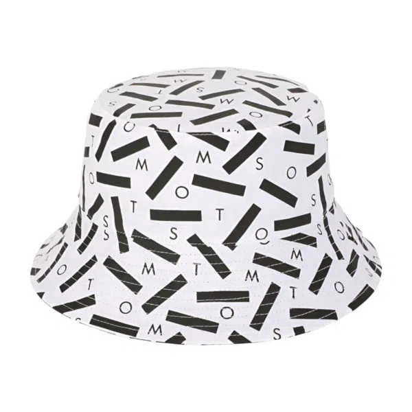 Custom Cotton Printing Embroidery Logo Reversible Sun Bucket Hat - Image 4