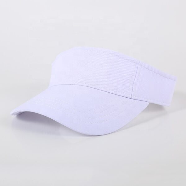 Classic Cotton Colorful Adjustable Blank Sun Visor - Image 6