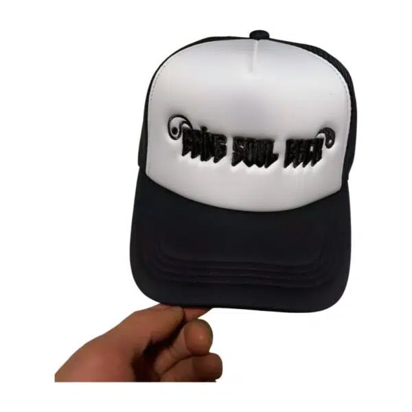 Custom Logo Classic 5 Panel Hat Embroidered Trucker Hat - Image 4