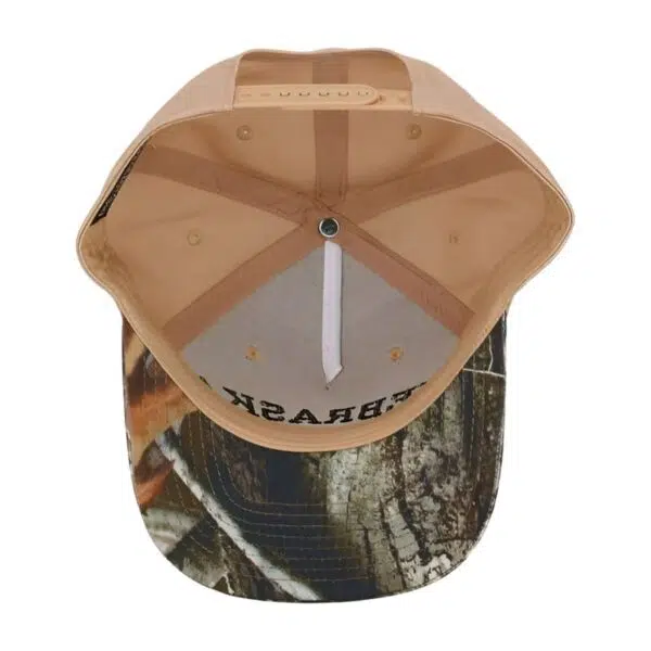 5-Panel Cotton Two-Tone Color Block Contrast Color Patch Embroidery Trucker Hat - Image 3