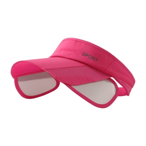 Personalized Adjustable Polyester UV Protection Summer Visor Cap - Image 4