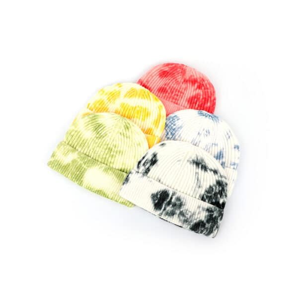 Custom Fashion Tie-Dye Soft Acrylic Knitted Beanie - Image 5