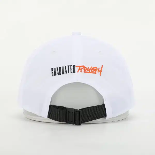 Custom Embroidered 6-Panel Quick-Dry Baseball Cap – White Golf Dad Hat - Image 5