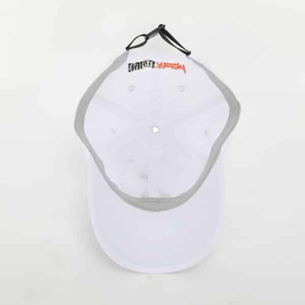 Custom Embroidered 6-Panel Quick-Dry Baseball Cap – White Golf Dad Hat - Image 6
