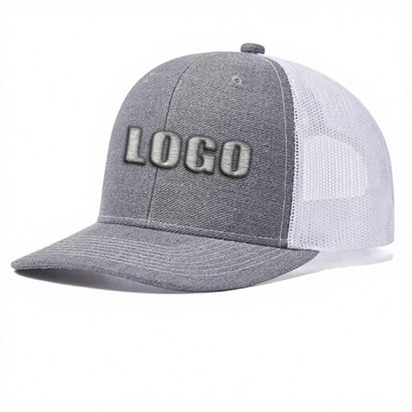 Wholesale Custom 5-Panel Camo Mesh Trucker Hat with Logo - Image 3